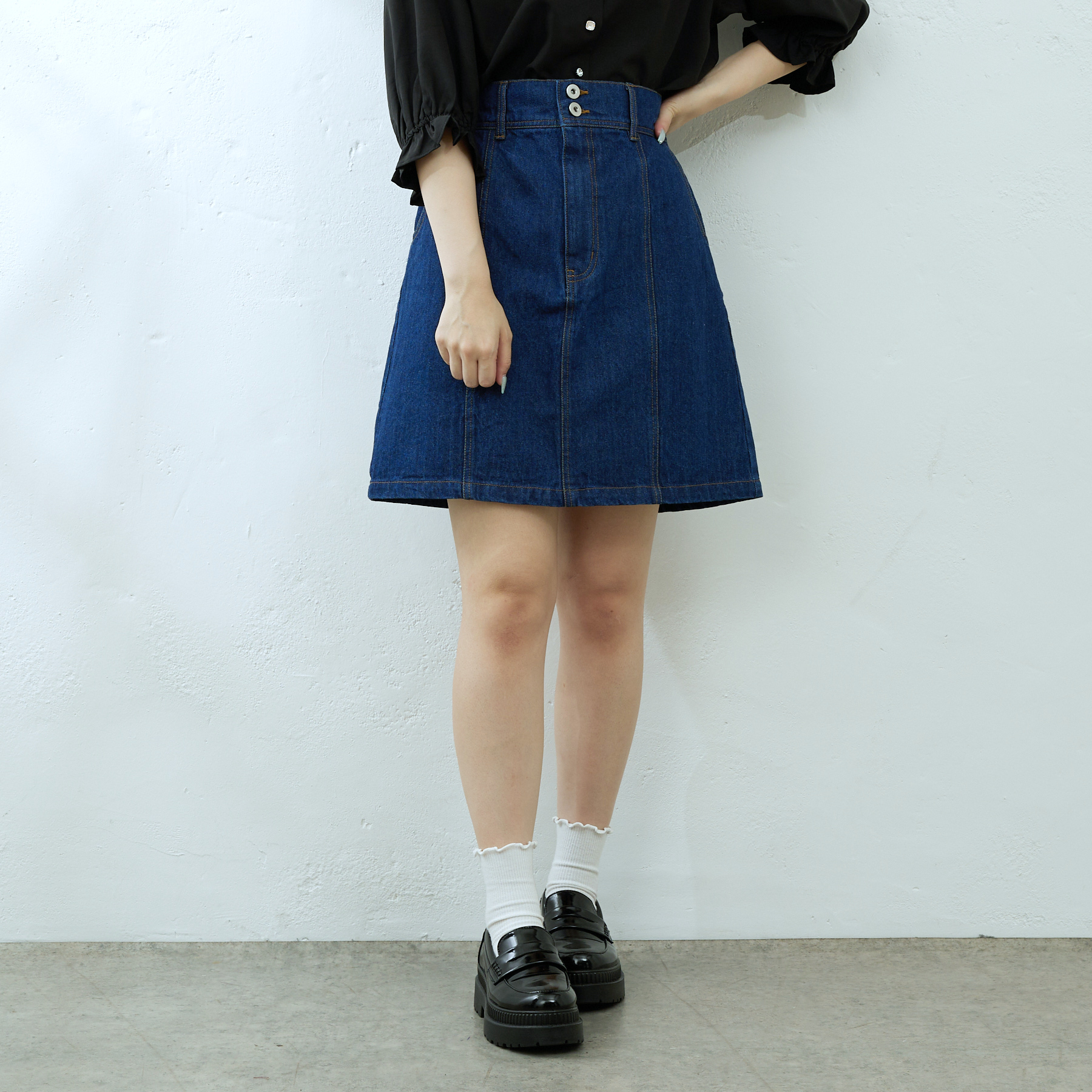 ハイウエスト台形スカート[品番：OLOW0005783]｜OLIVE des