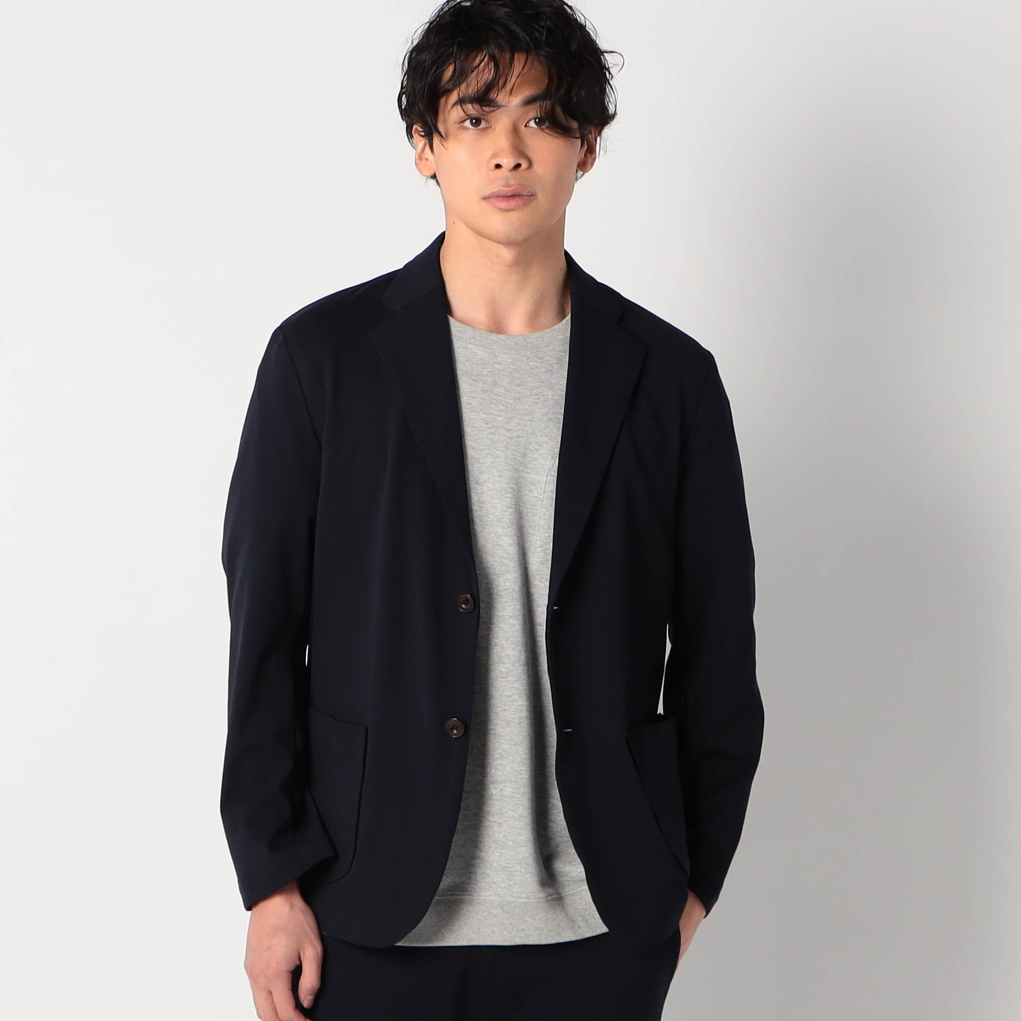 圧縮マイクロカノコテーラードジャケット[品番：NICW0005364]｜NICOLE  