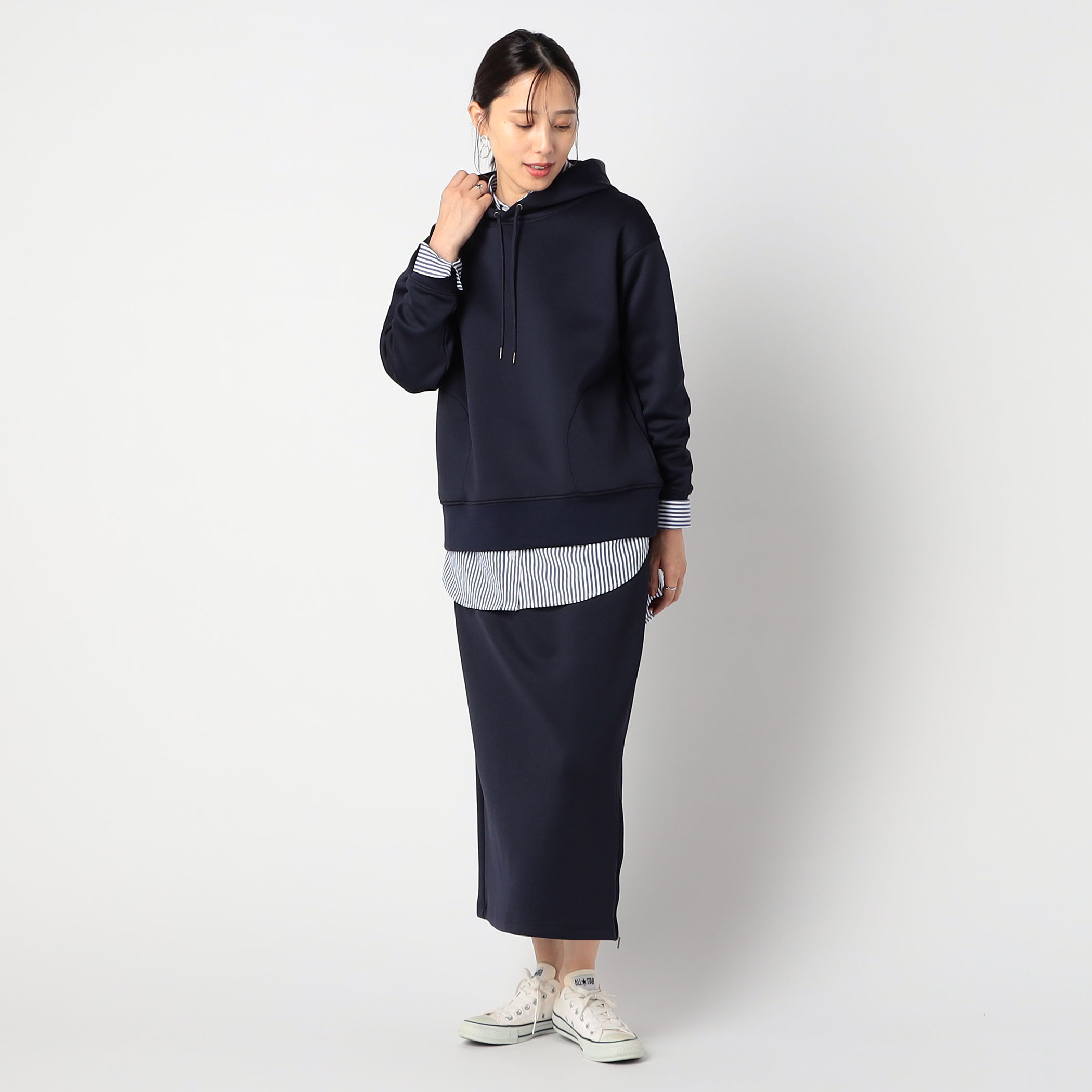 セットアップ企画】パーカー+タイトスカート[品番：NICW0006039  