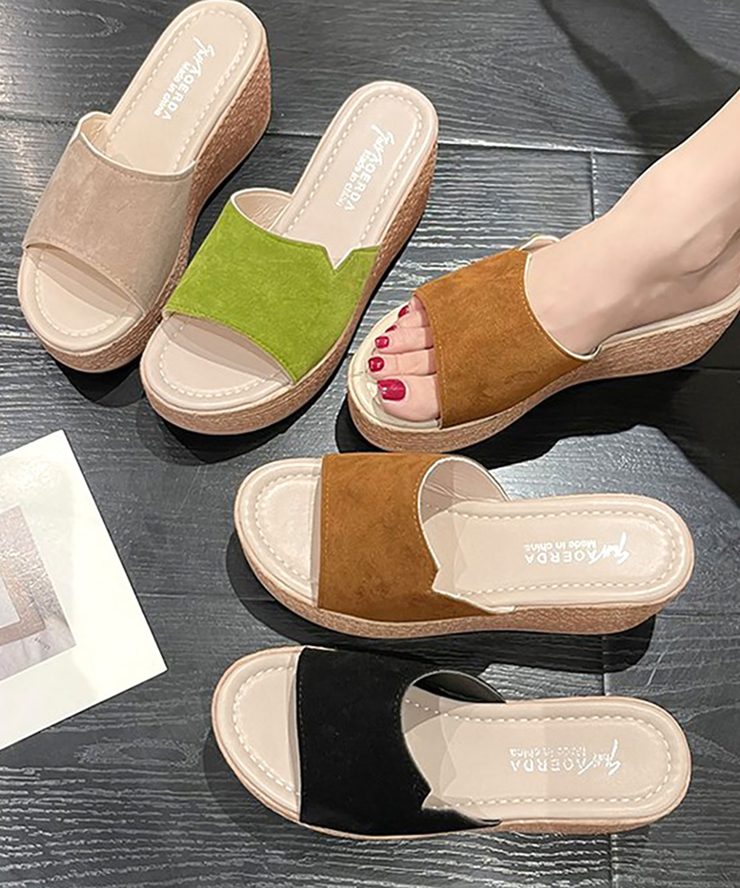 LEMAILE ルメール スリッパ SLIPPERS ウェッジソールスリッポン