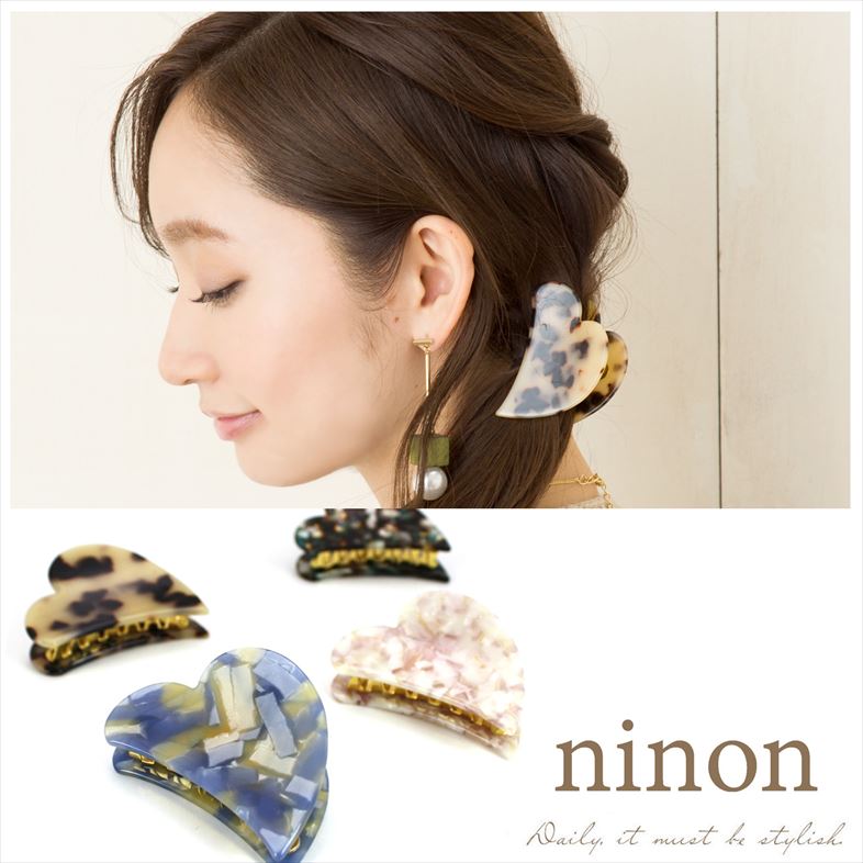 ヘアクリップ ハート型 バンスクリップ 品番 Nnna Ninon ニノン のレディースファッション通販 Shoplist ショップリスト