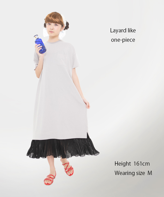 21春夏 レイヤード風ワンピース S M 品番 Sttk Unica ユニカ のキッズファッション通販 Shoplist ショップリスト