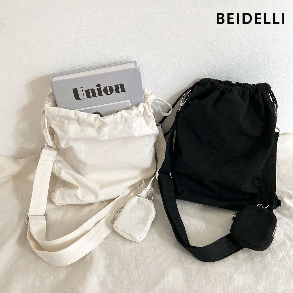 Beidelli(ベイデリ)巾着ショルダーバッグ+ジッパーケース[品番