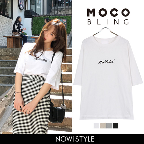 MOCOBLINGメルシーTシャツ 韓国 韓国ファッション[品番