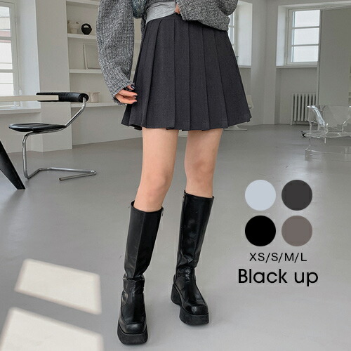 BLACK UP(ブラックアップ)[MADE] ドミニックプリーツスカート