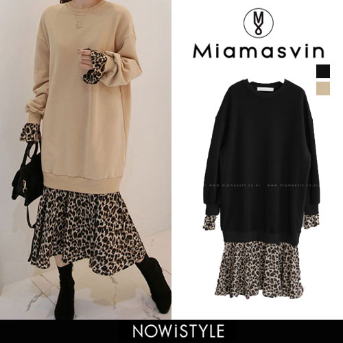 Miamasvinレオパードドッキングワンピース韓国 韓国ファッション ワンピース 品番 Nwiw 3rd Spring サードスプリング のレディースファッション通販 Shoplist ショップリスト