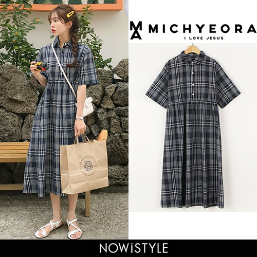 michyeoraクールチェックワンピース韓国 韓国ファッション ワンピース 品番 nwiw0005928 3rd spring サードスプリング のレディースファッション通販 shoplist ショップリスト