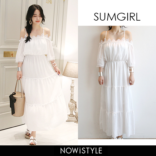 Sumgirl刺繍オフショルダーワンピース 韓国 韓国ファッション 品番 Nwiw 3rd Spring サードスプリング のレディースファッション通販 Shoplist ショップリスト