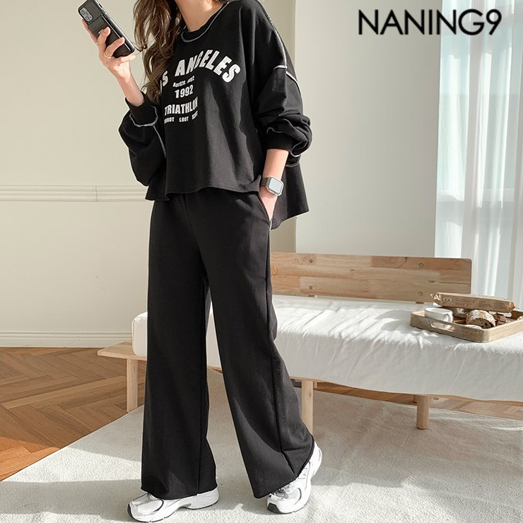 NANING9(ナンニング)ロスアンゼルストレーニングパンツセット