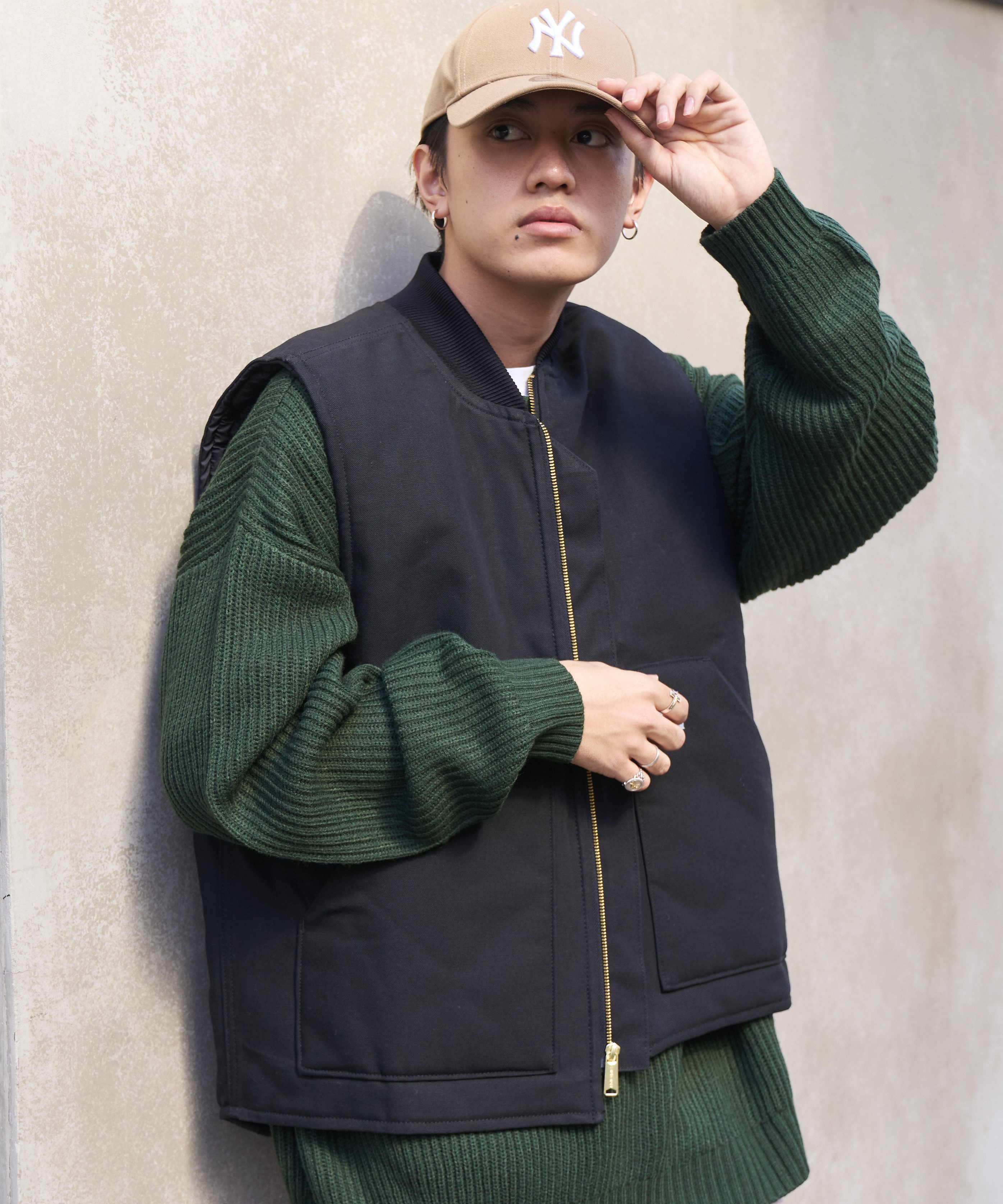 ブラウン】【Carhartt/カーハート】ダックキルティングベスト V01[品番