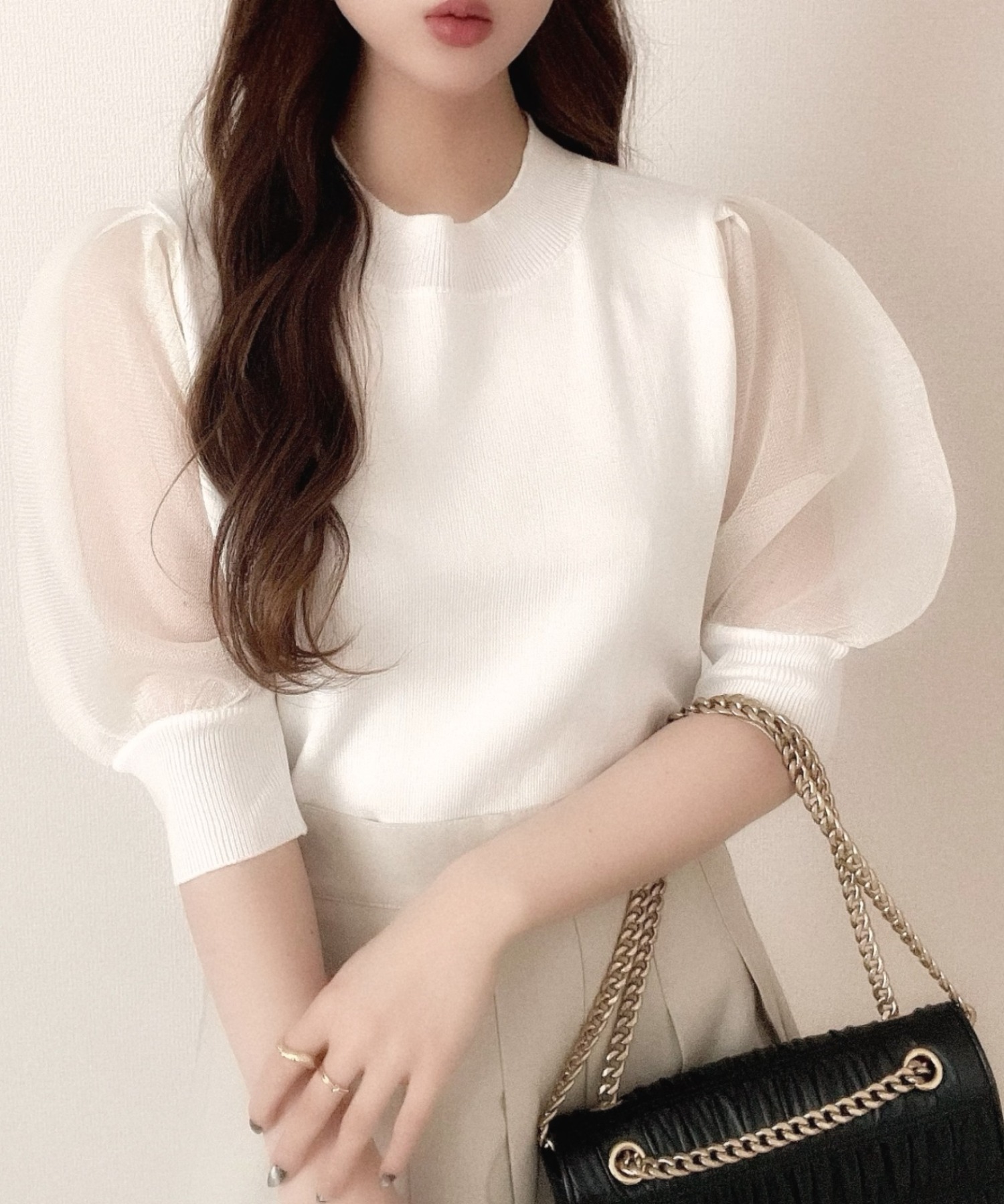 グラムリップス♡DOCKING シアースリーブ トップス グラムリップス♡DOCKING シアースリーブ トップス トップス