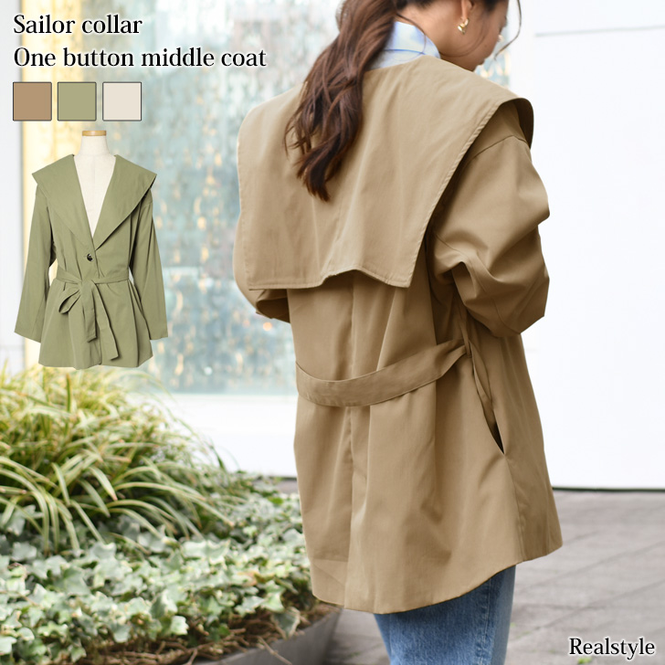 カーキ】トレンチコート レディース 春[品番：JOKW0013883]｜REAL STYLE（リアルスタイル）のレディース ファッション通販｜SHOPLIST（ショップリスト）