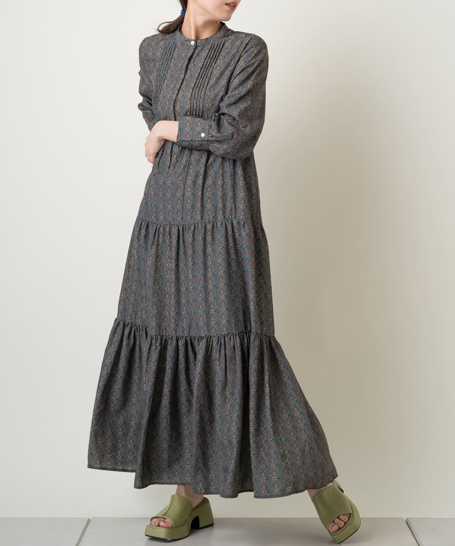 Kastane バティック柄ティアードドレス 品番 Palw Pal Group Outlet パルグループアウトレット のレディースファッション通販 Shoplist ショップリスト