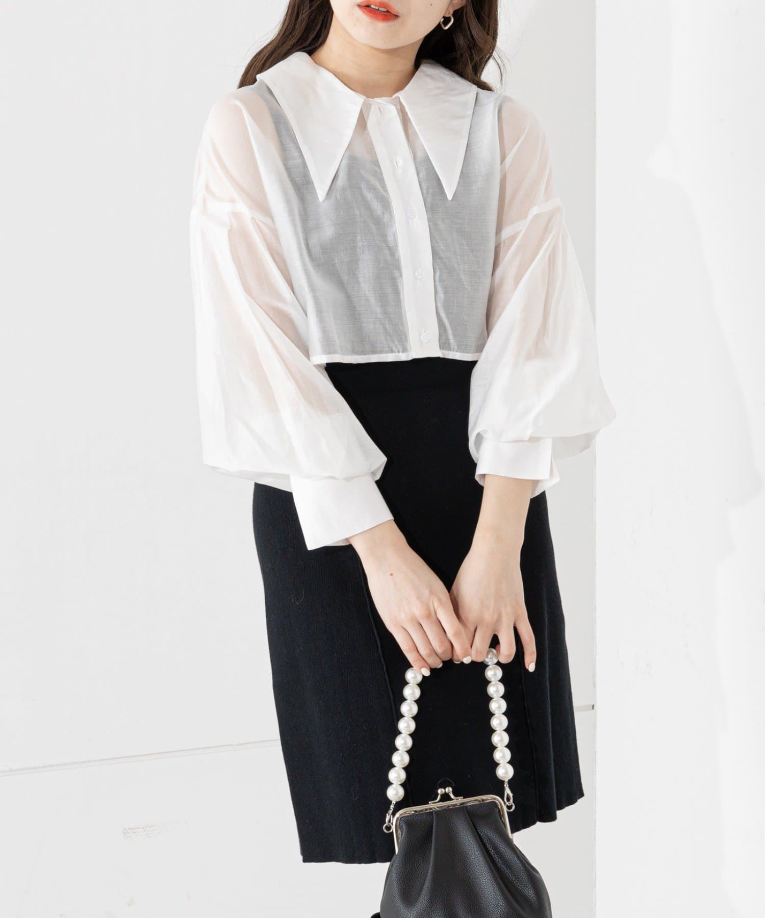 【Chico】クロップシアーシャツ＋タンクミニワンピースSET[品番：PALW0002082]｜PAL GROUP  OUTLET（パルグループアウトレット）のレディースファッション通販｜SHOPLIST（ショップリスト）