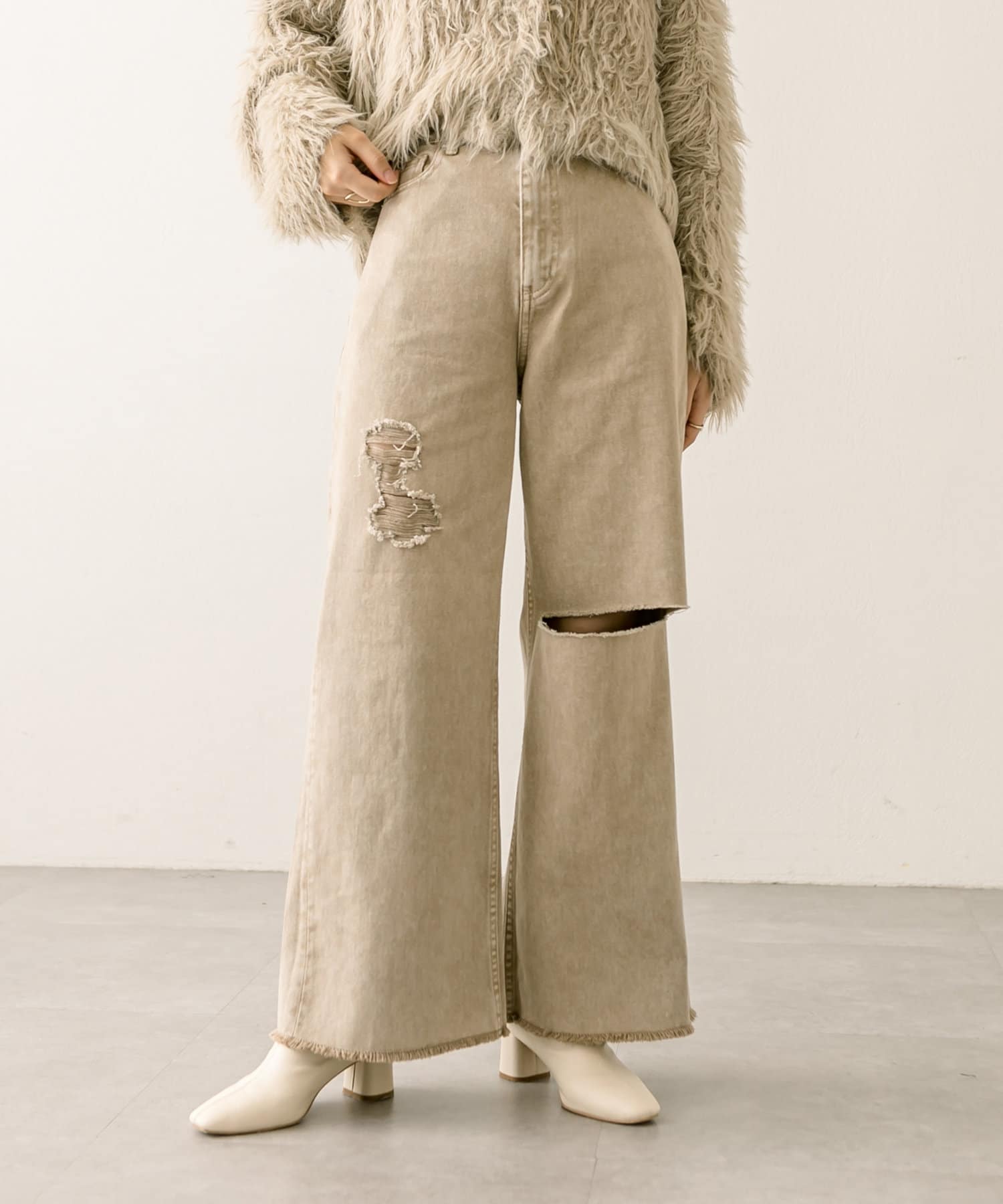 mystic】クラッシュデニム[品番：PALW0002859]｜PAL GROUP OUTLET  