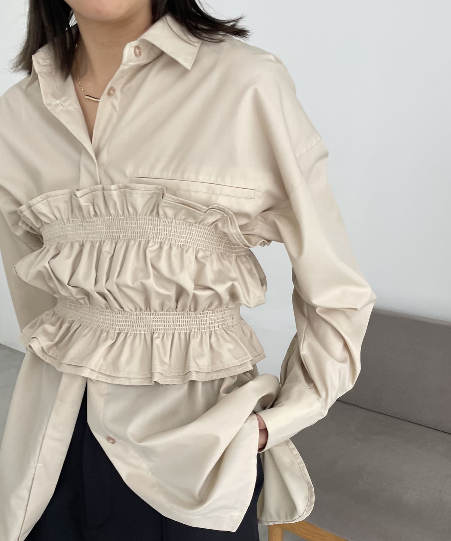【CAPRICIEUX LE'MAGE】ビスチェSETシャツ[品番：PALW0003922]｜PAL GROUP  OUTLET（パルグループアウトレット）のレディースファッション通販｜SHOPLIST（ショップリスト）