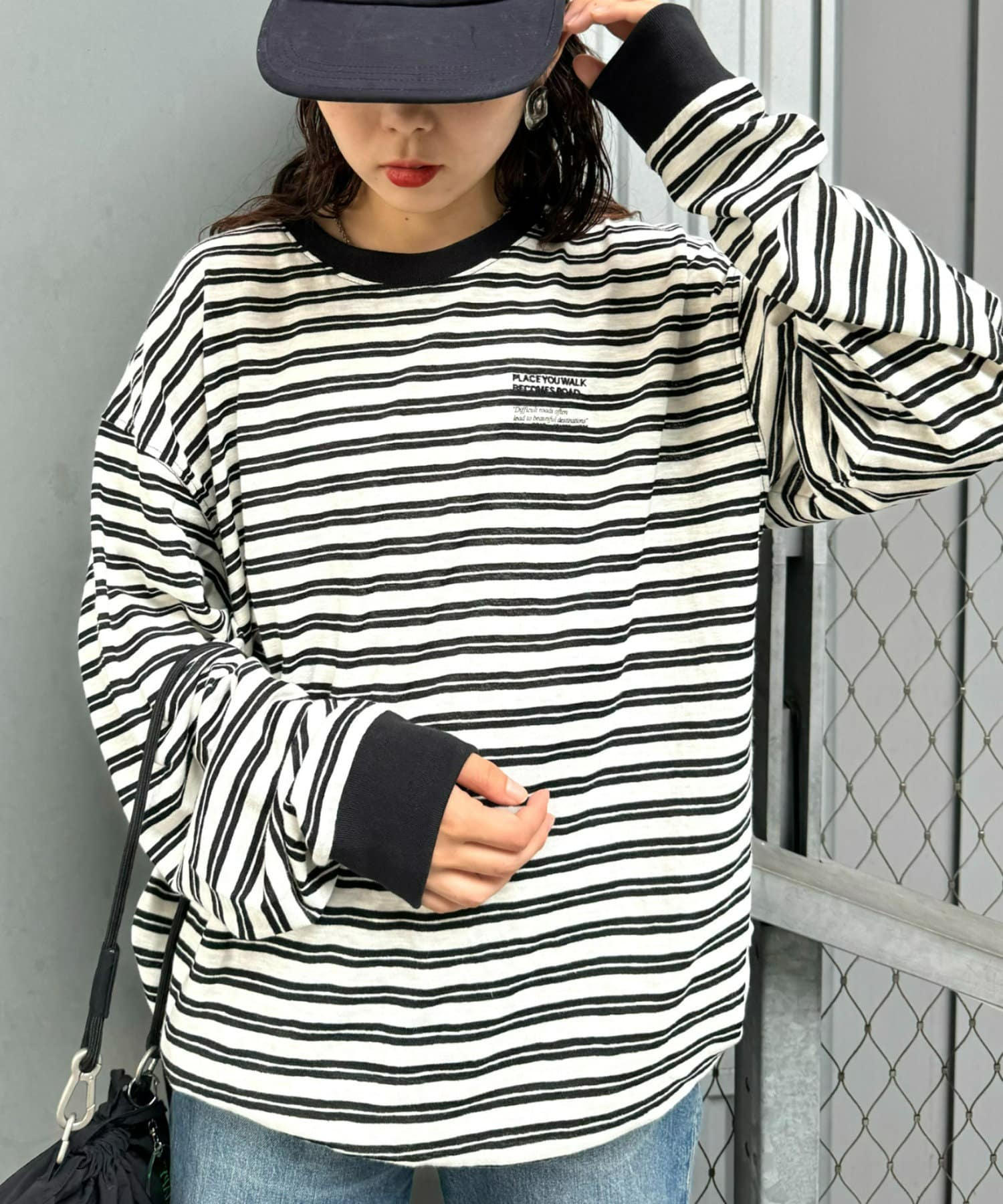 ワンポイント刺繍ボーダードロストロンTee[品番：PALW0003953]｜PAL GROUP  OUTLET（パルグループアウトレットメン）のメンズファッション通販｜SHOPLIST（ショップリスト）