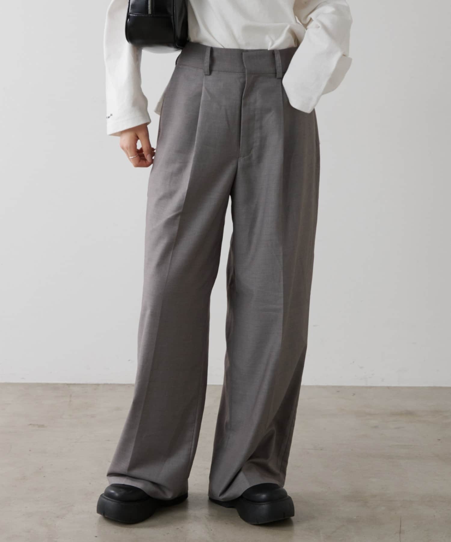 CIAOPANIC TYPY】サス付タックワイドスラックス[品番：PALW0004017]｜PAL GROUP  OUTLET（パルグループアウトレット）のレディースファッション通販｜SHOPLIST（ショップリスト）