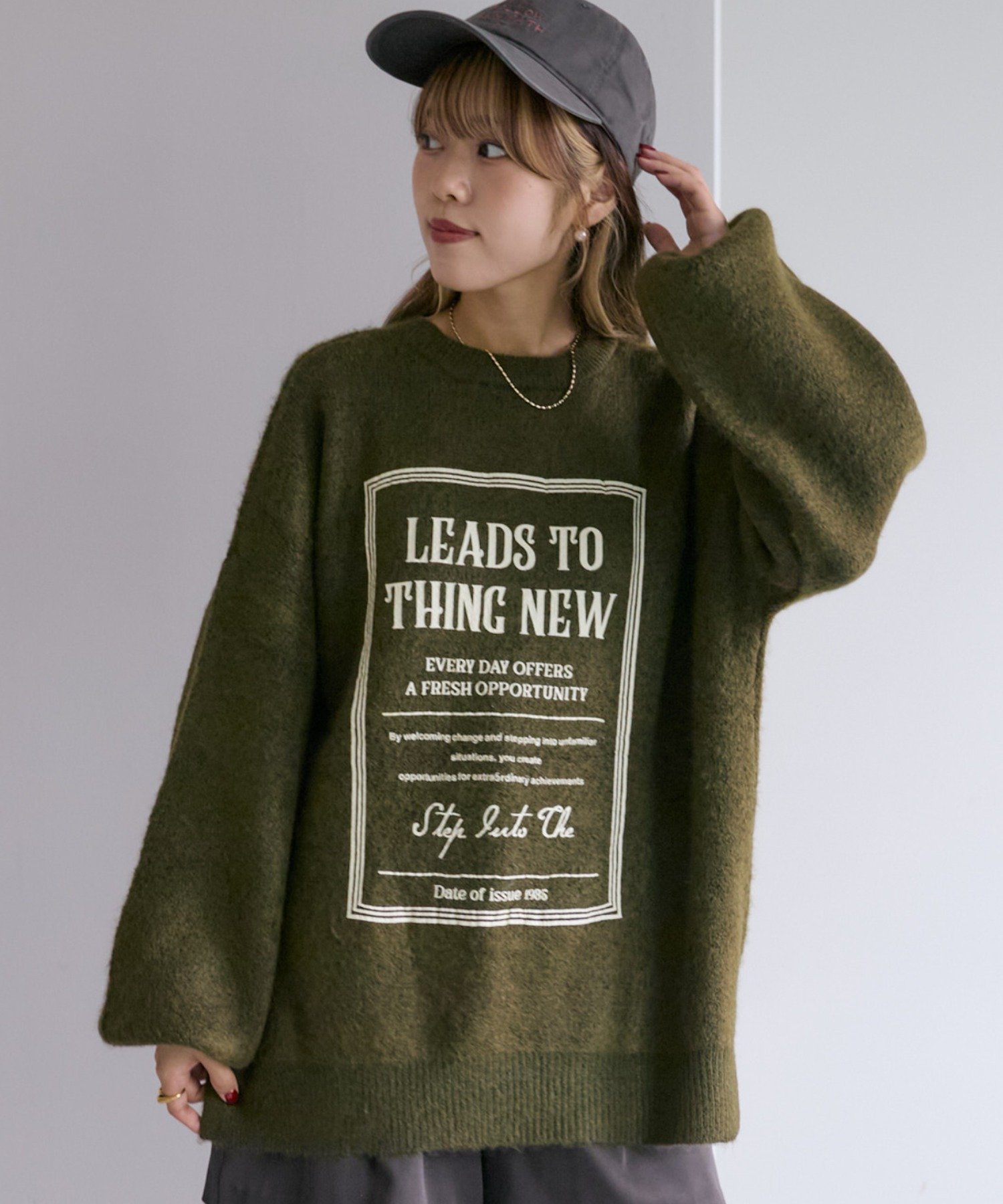w closet】ロゴプリントニットプルオーバー[品番：PALW0004234]｜PAL GROUP  OUTLET（パルグループアウトレット）のレディースファッション通販｜SHOPLIST（ショップリスト）