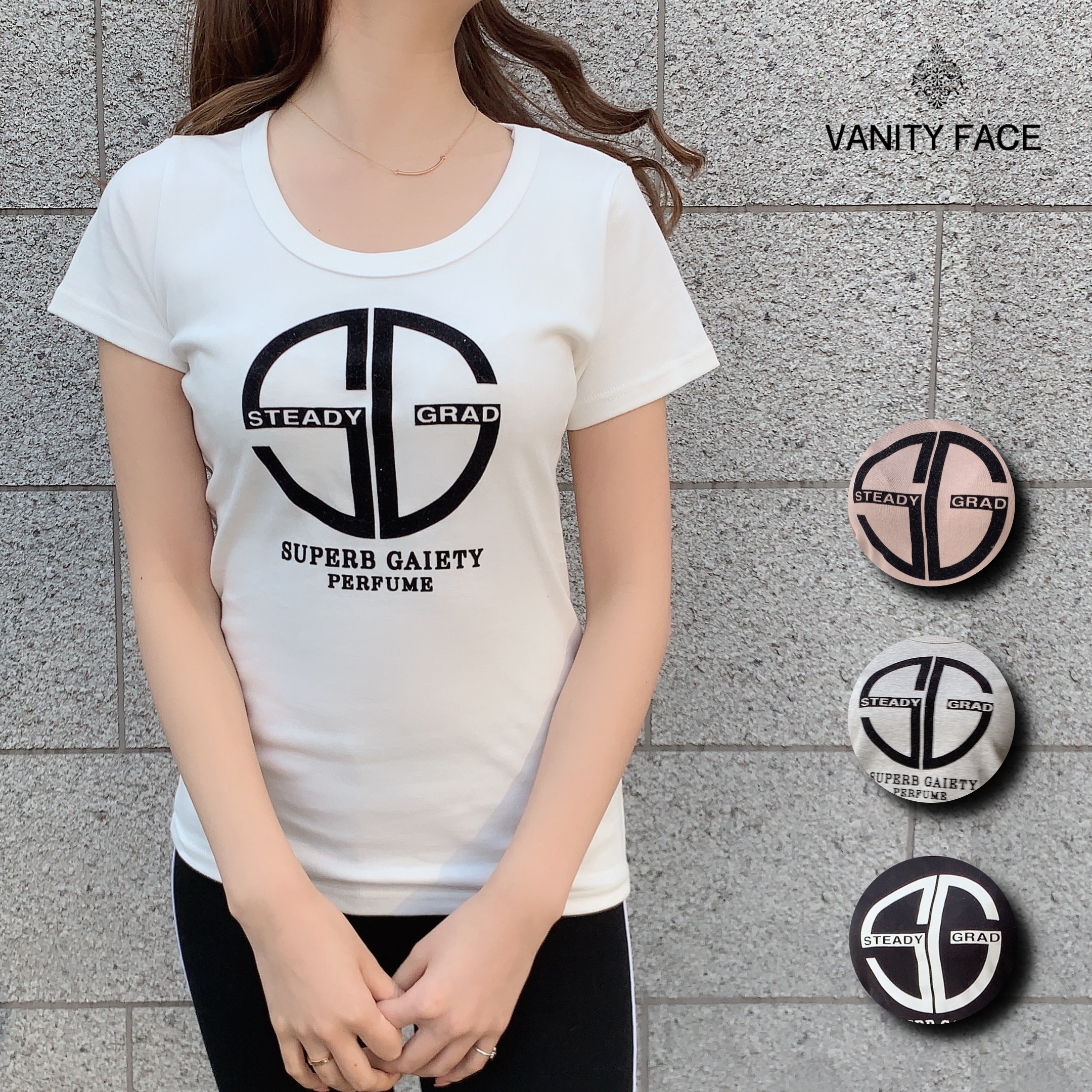 SGロゴマーク半袖Tシャツ レディース トップス[品番：VNTW0001116]｜VANITY  FACE（ヴァニティーフェイス）のレディースファッション通販｜SHOPLIST（ショップリスト）