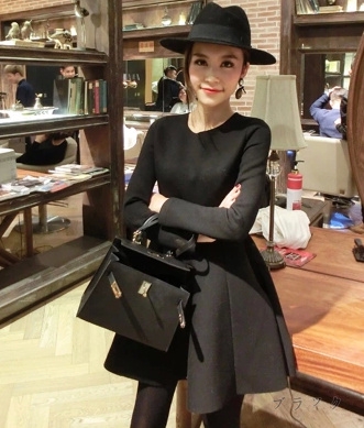 フレアワンピース ミニワンピース 長袖 品番 Fq Plusnao プラスナオ のレディースファッション通販 Shoplist ショップリスト