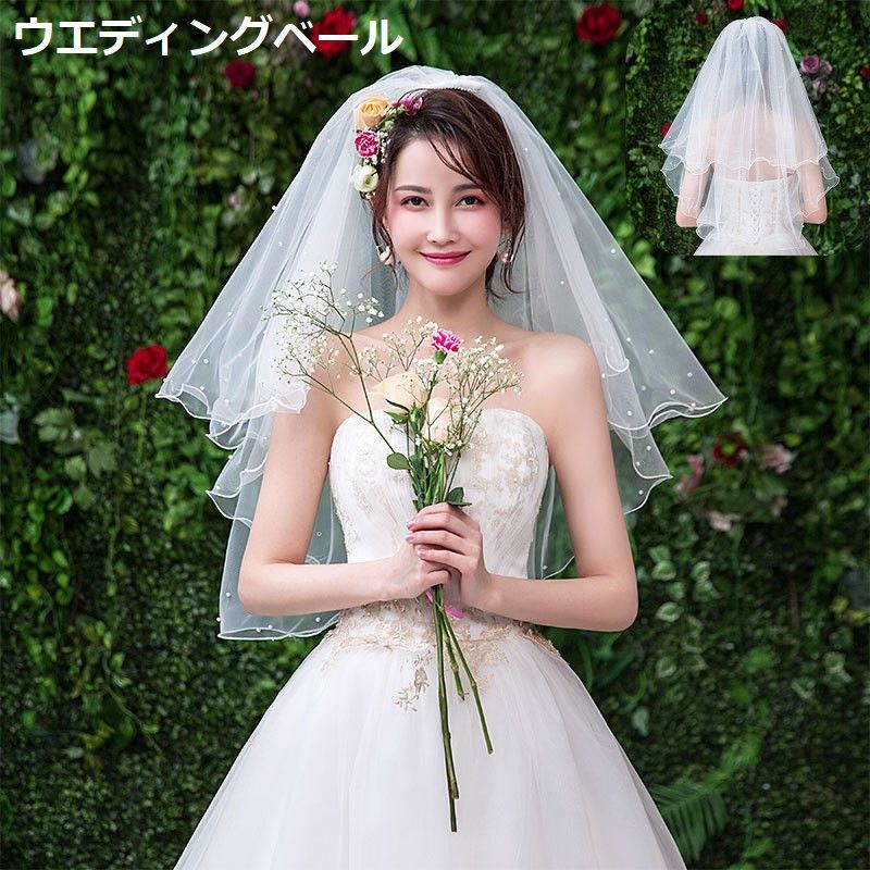 結婚式 新婦 ブライダルインナー グローブ ヴェール - スーツ 