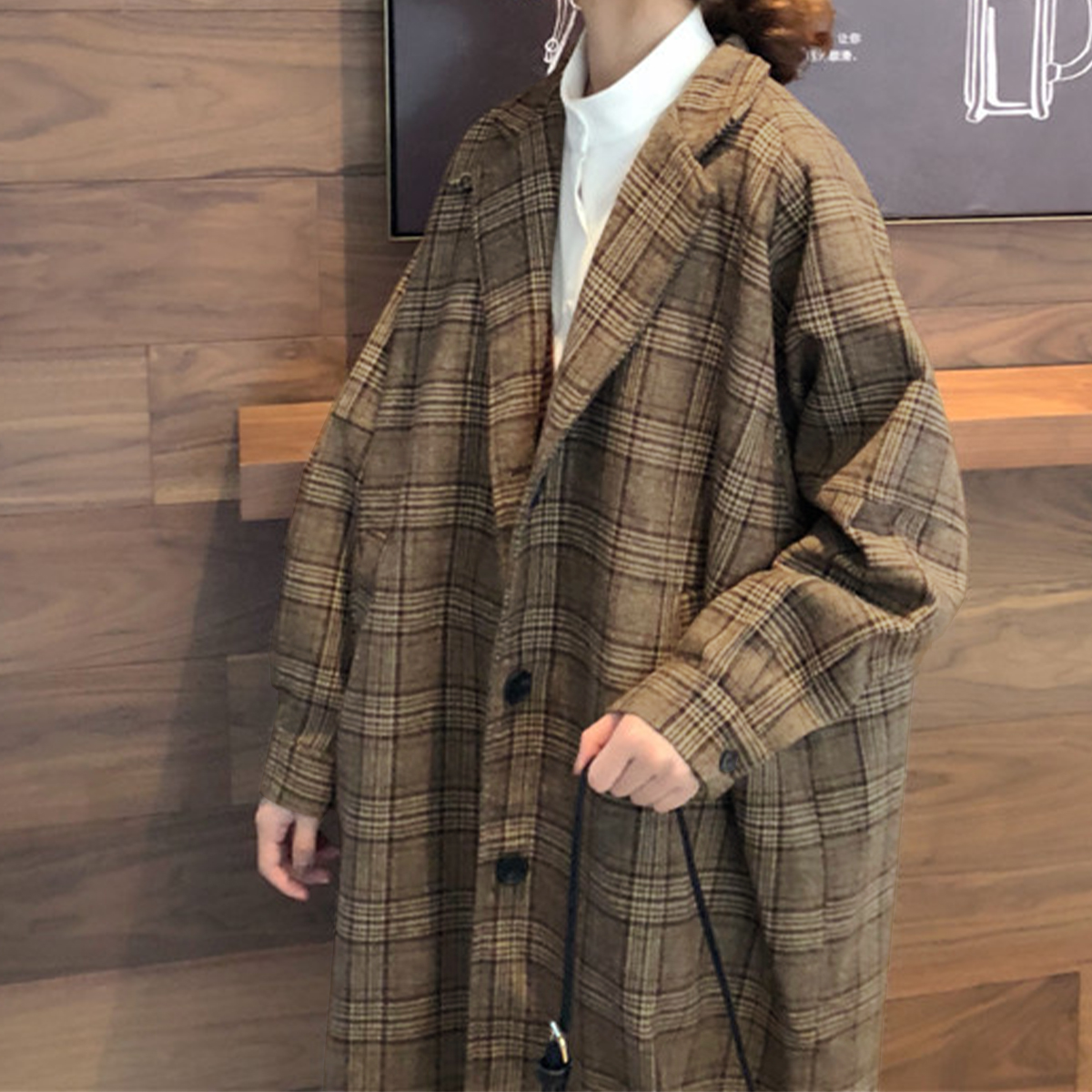 OVERCOAT トレンチコート グレンチェック