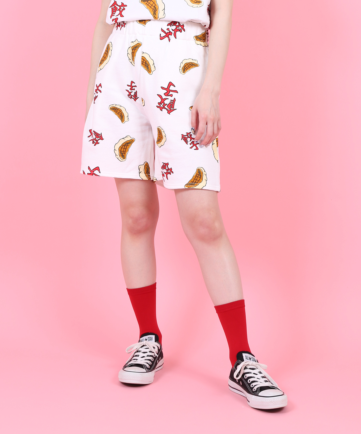 フード総柄スウェットショーパン(GYOZA SABAKAN)[品番：PNYW0004157]｜PUNYUS  （プニュズ）のレディースファッション通販｜SHOPLIST（ショップリスト）