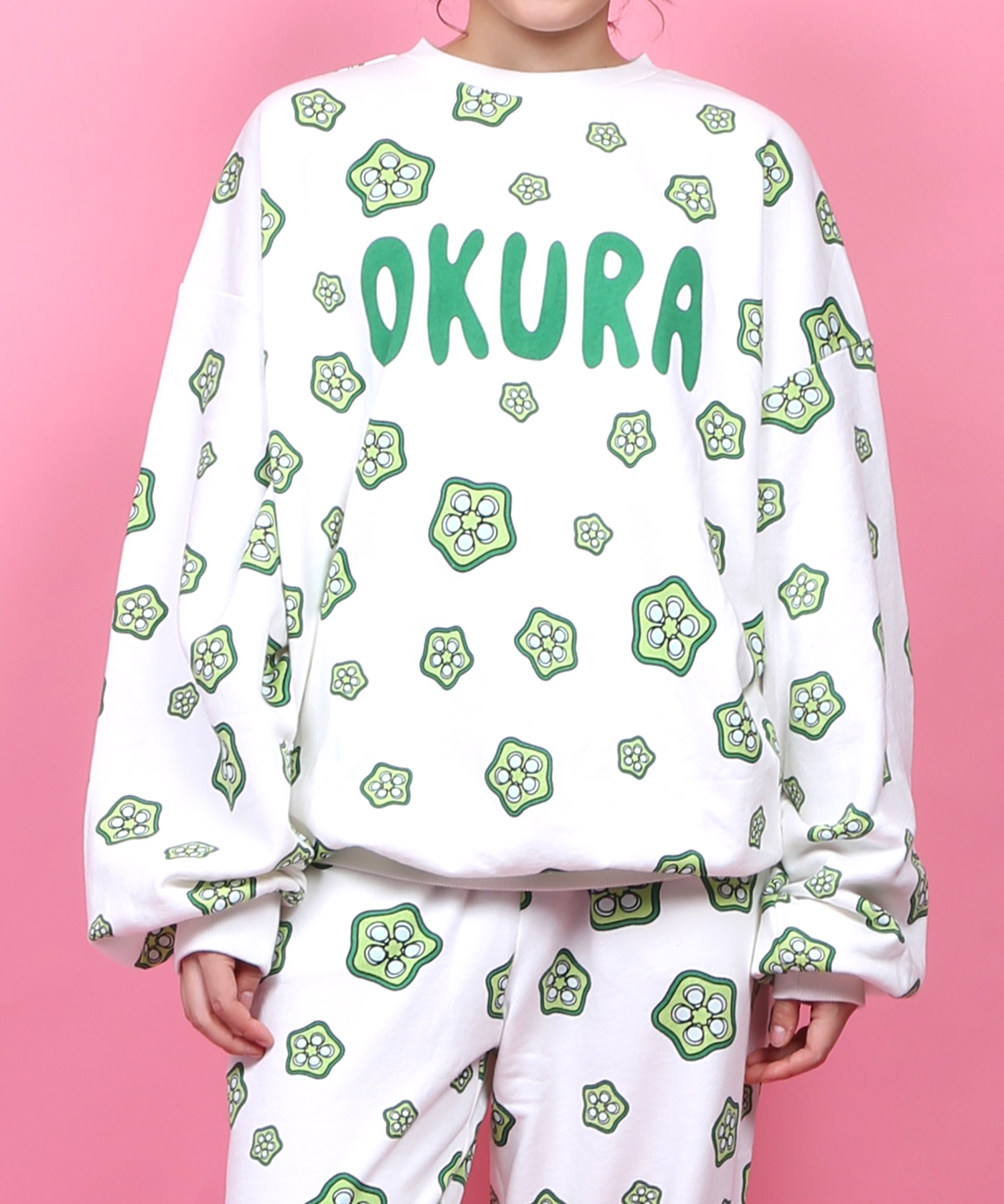 フード総柄スウェット (IKURA OKURA)[品番：PNYW0003722]｜PUNYUS  （プニュズ）のレディースファッション通販｜SHOPLIST（ショップリスト）