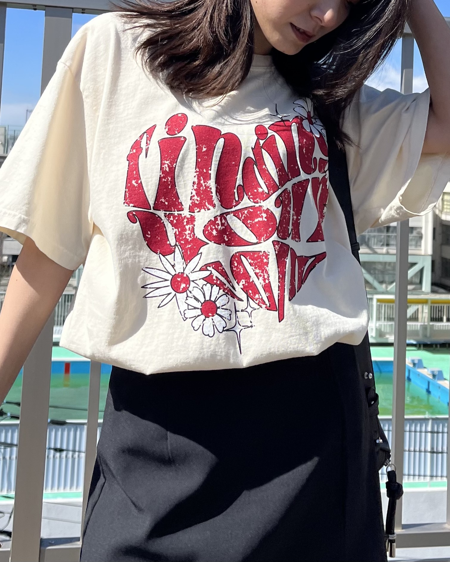 ハート ピグメントTシャツ[品番：RADM0005672]｜MODISH GAZE（モ