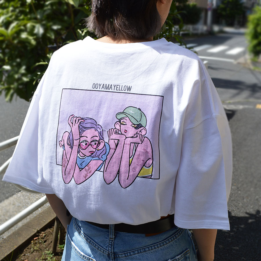 珍しい プリントTシャツ UNION バックプリント /H204 ユニオン 水色