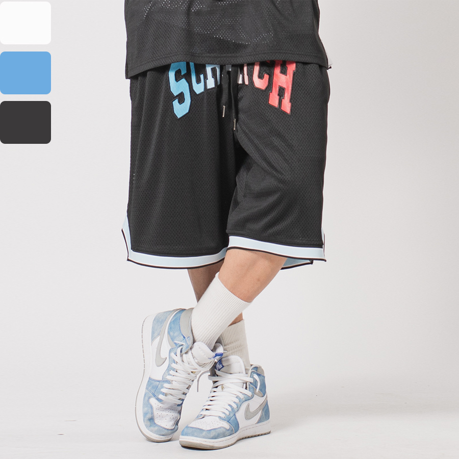 ワイド ショートパンツ バスケショーツ 韓国 ストリート系[品番：LEVM0001420]｜REGIEVO（レジエボ）のメンズファッション通販