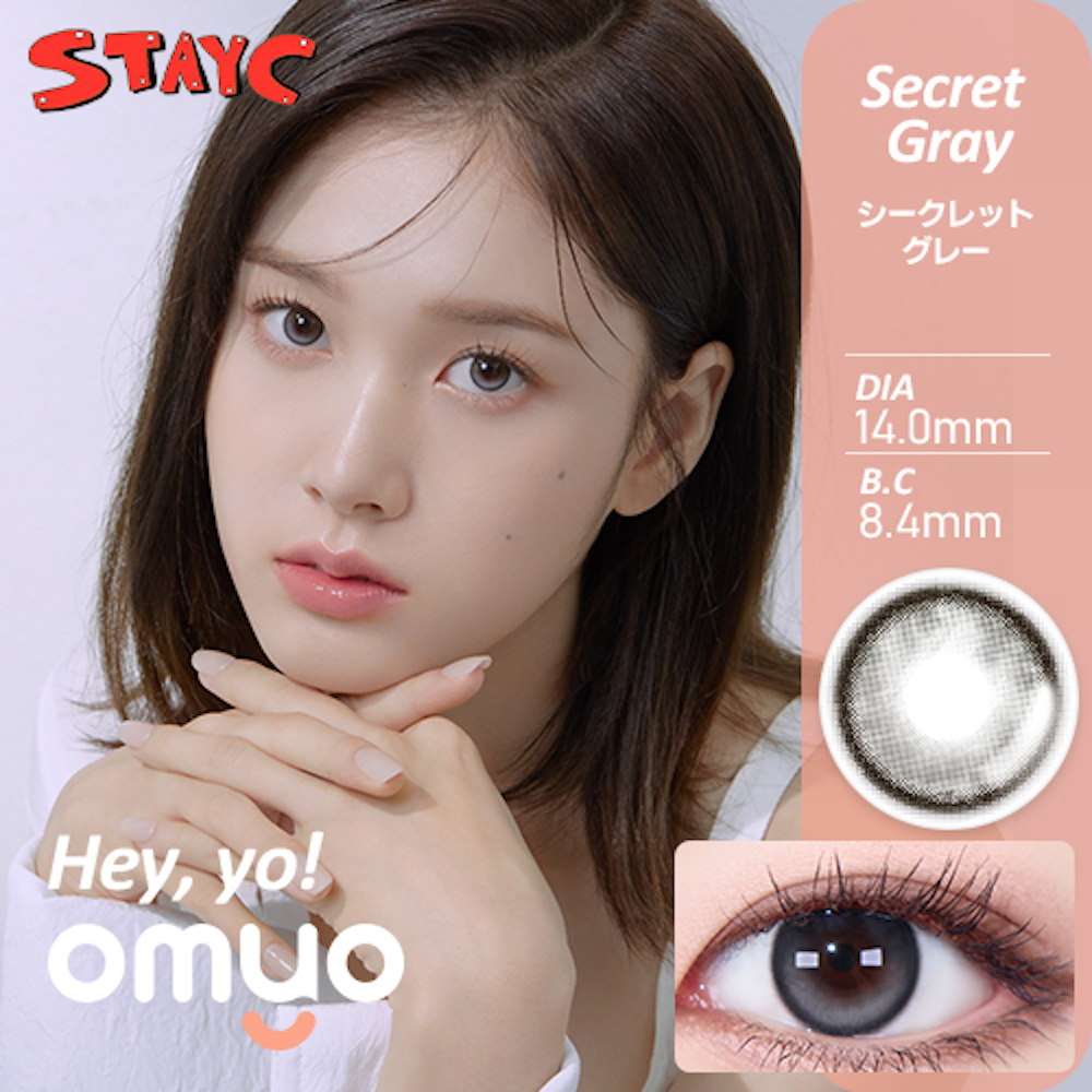 OMYO オ・マイ・オ 1month OMYO Hey,Yo!(SECRET GRAY)韓国カラコン