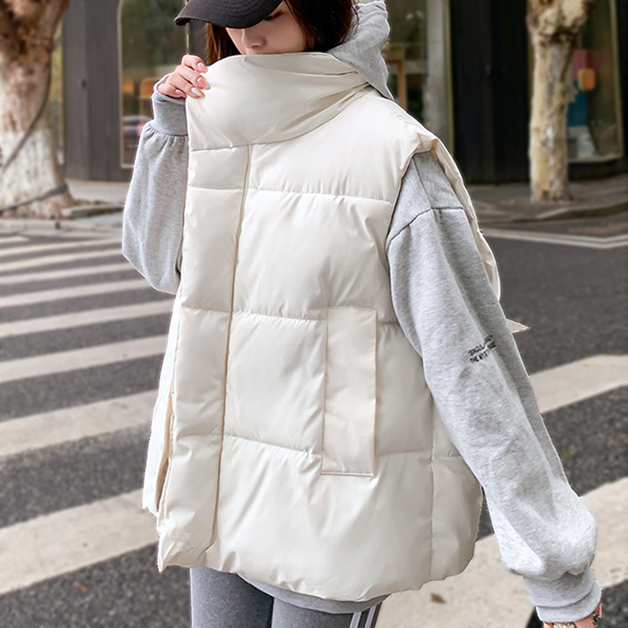 中綿ベスト レディース 厚手 前開き ベスト ショート丈 防寒 アウター 暖かい トップス 秋冬物 お洒落 大きいサイズ チョッキ  lrFMTT0Dcv, レディースファッション - fluorinet.com