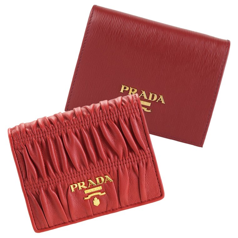 PRADA プラダ 財布 二つ折り レディース コンパクトウォレット