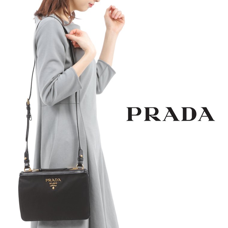 りつこ様専用 PRADA 1BH104 BLUETTE ショルダーバッグ 豪華で新しい 