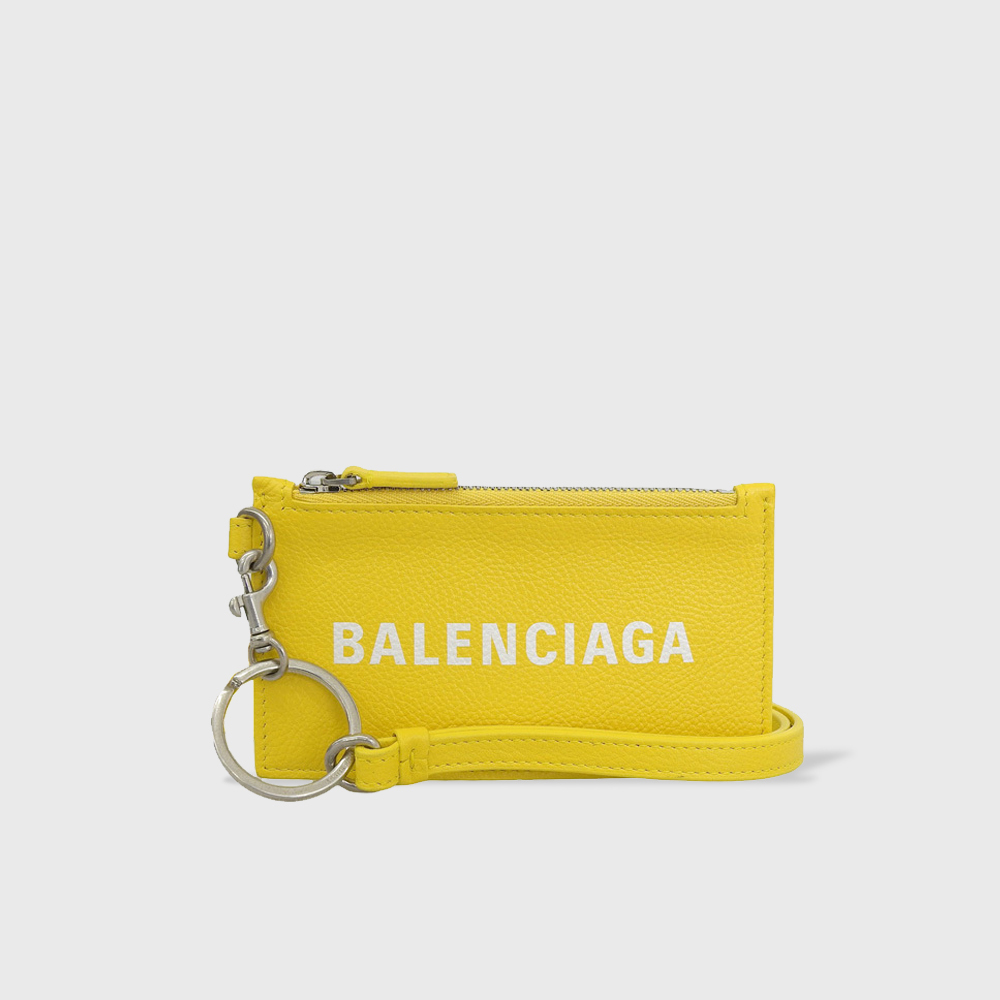 BALENCIAGA フラグメントケース 黄色 保存袋・箱付属 - 折り財布