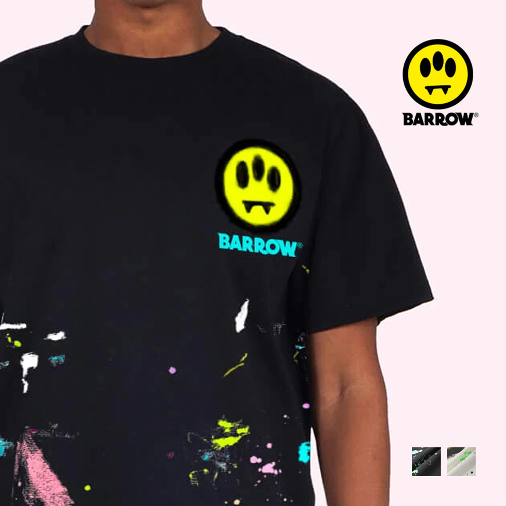 BARROW スマイル ペインティング半袖Tシャツ[品番：RS000005281]｜ROCK STE  （ロクステ）のメンズファッション通販｜SHOPLIST（ショップリスト）