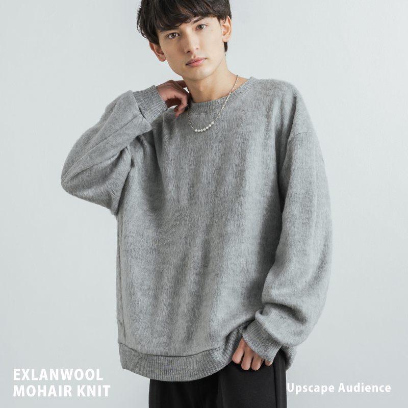 オプティミスティック DOLMAN SLEEVE MOHAIR KNIT（カラー：BLACK