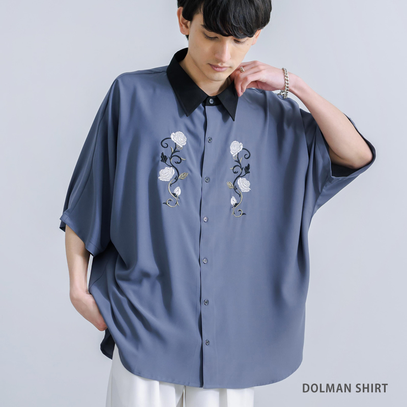 80/20クロス DOLCE\u0026GABBANA シャツ 薔薇刺繍 - 通販 - lubo.com.pl