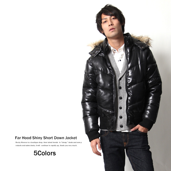 冬の永遠の定番ダウンジャケット ショート丈キルト中綿ジャケットファーフード シレー 品番 Oe Rocky Monroe ロッキーモンロー のメンズファッション通販 Shoplist ショップリスト