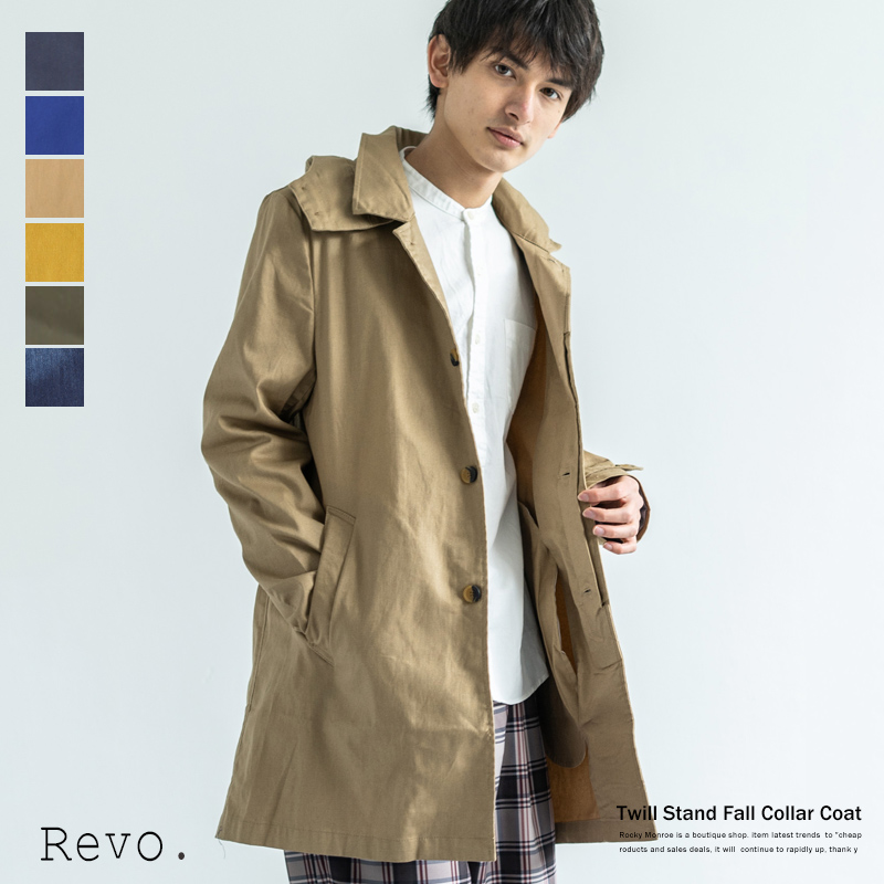 ステンカラーコート メンズ ネイビー[品番：OE000002064]｜Rocky  Monroe（ロッキーモンロー）のメンズファッション通販｜SHOPLIST（ショップリスト）