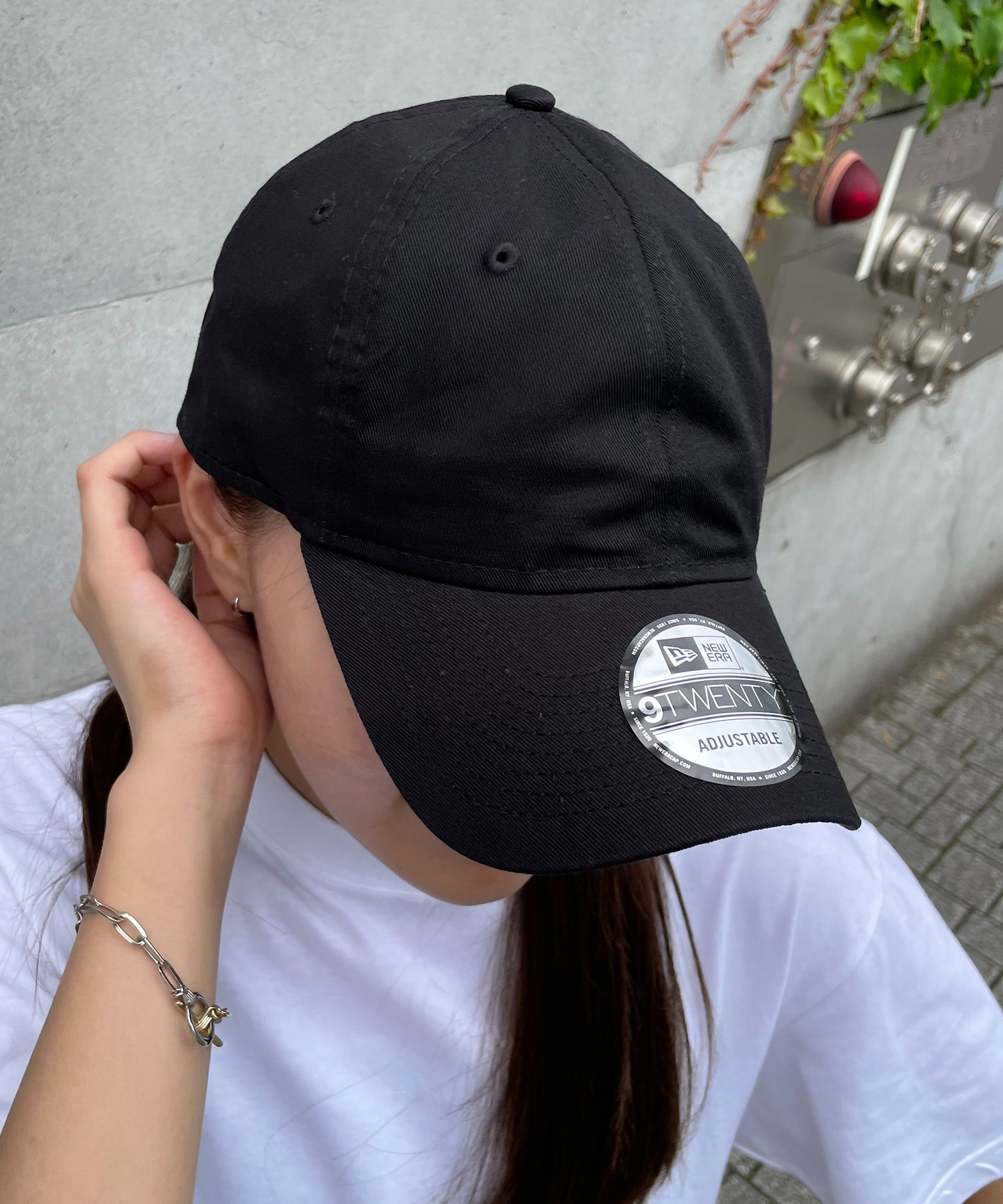 メンズ NYC キャップ 韓国 インポート ロゴ 白 野球帽 帽子