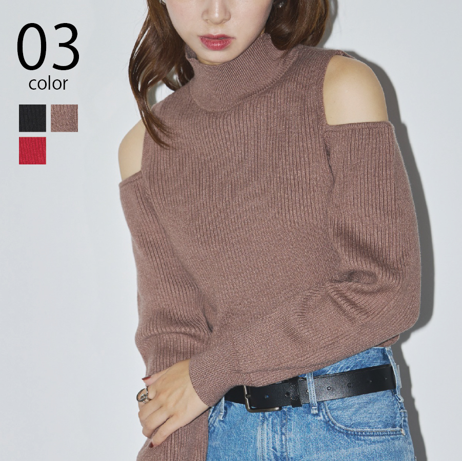 shoulder slit knit [品番：TTMW0002225]｜SETUP7【WOMEN】（セットアップセブン）のレディースファッション通販｜SHOPLIST（ショップリスト）