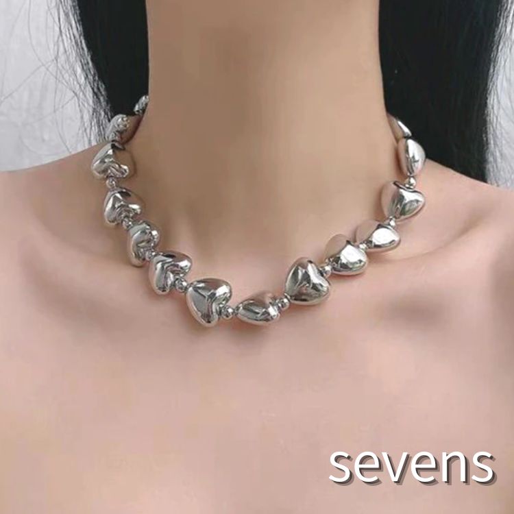 デコハートネックレス 韓国 ストリート  [品番：ATYW0002060]｜sevens（セブンズ）のレディースファッション通販｜SHOPLIST（ショップリスト）