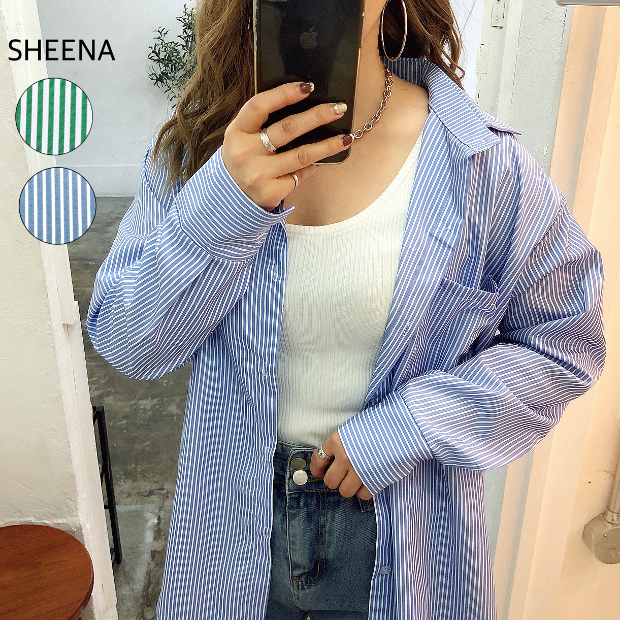 純正売れ筋 SSHEENA シーナ シャツ トップス レディース Shirts White