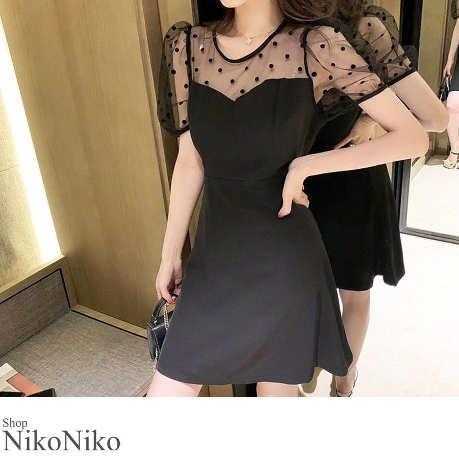 楽天市場】黒ミニドレスの通販
