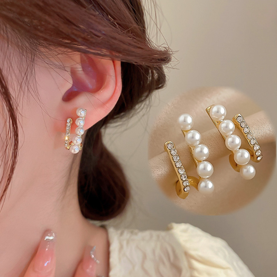 パールピアス 結婚式 おしゃれ[品番：JRKW0004029]｜shoppinggo