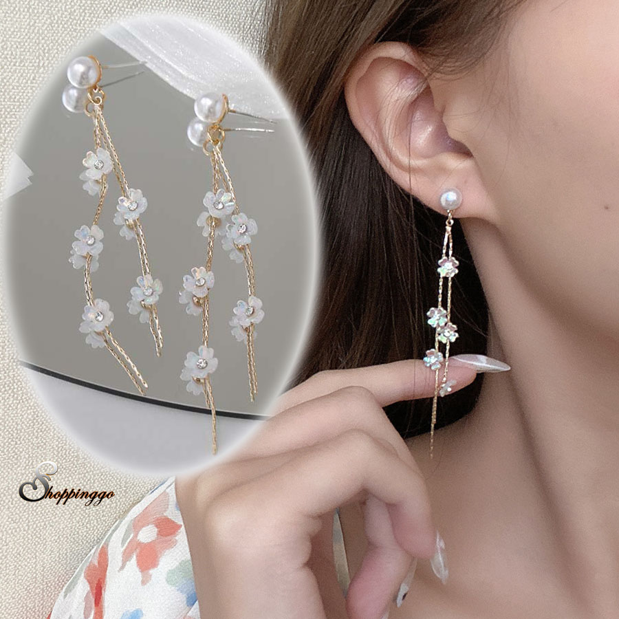 揺れる ロングパールピアス [品番：JRKW0002515]｜shoppinggo（ショッピングゴー）のレディースファッション通販｜SHOPLIST（ショップリスト）
