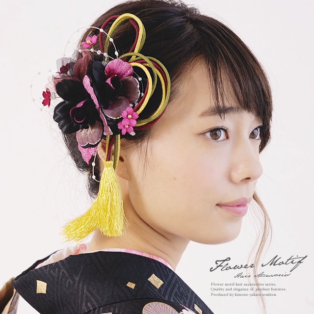 髪飾り 2点セット 黒 赤紫 品番 Sbew Soubien ソウビエン のレディースファッション通販 Shoplist ショップリスト